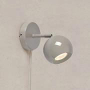 Wandlampe Pop, greige, Breite 10 cm, Metall