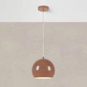 Pendellampe Pop, Ø 20 cm, braun, Metall
