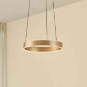 Lucande LED-Hängeleuchte Tindra, Ø 40 cm, gold, dimmbar