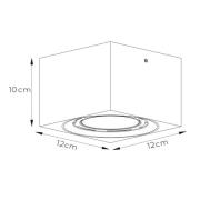 LED-Deckenstrahler Fedler eckig weiß