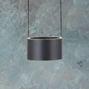 PURE LED-Pendellampe Clipse, grau, Ø 20 cm CCT Dimmer 2-flg