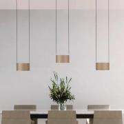 PURE LED-Hängelampe Clipse, bronze, Länge 110 cm, CTT, 6-flg