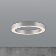 PURE LED-Deckenlampe Lines, Ø 35 cm, silberfarben, CCT