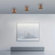 PURE LED-Bad-Deckenlampe Point, bronzefarben, Ø 18 cm, IP44