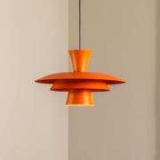 Hängeleuchte Plato, orange, Metall, Ø 38 cm, E27