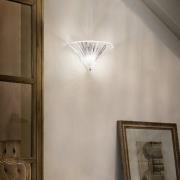 Ideal Lux Wandlampe Santa, Breite 39 cm, transparent, Glas