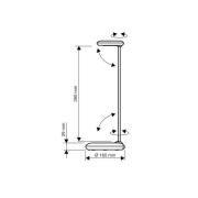 LED-Schreibtischleuchte MAULstudy, weiß, Stahl, 49 cm, E27