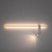Wandlampe EASY RIGHT, weiß, Breite 80 cm, Metall, GU10 + LED