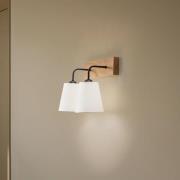 Envostar Risco Wandleuchte 2-flg. Stoffschirm weiß