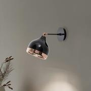 Wandleuchte Yildo 6901, schwarz/kupfer, Metall