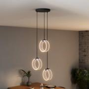 OSRAM LED-Hängelampe Decor Circle, 3-fl. rund, CCT, schwarz