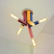 OSRAM Deckenleuchte Decor Straw, 5-fl., Stahl, bunt, E27