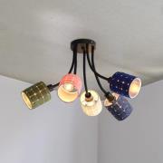 OSRAM Deckenlampe Decor Felt Weaving Cans, bunt, 5-fl., E14