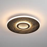 LED-Deckenleuchte Lumadisc, schwarz, Ø 41 cm, Metall/Silikon