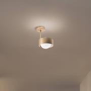 Deckenleuchte Mado, Opalglas/messing, einflammig