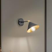 Wandleuchte Berceste 185-A schwarz/gold