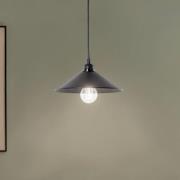 Hängelampe GMN-00007 einflammig Holzdetail schwarz
