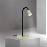 Tischleuchte Dotty, khaki, Höhe 45 cm, Fuß, Dimmer, GU10