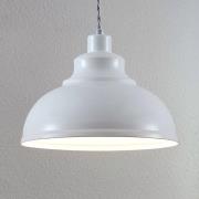 Lindby Pendelleuchte Albertine, weiß, Metall, Ø 29 cm, E27
