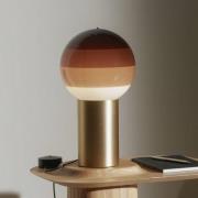 MARSET Tischlampe Dipping Light, Höhe 22 cm, braun/messing