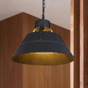 Hängeleuchte Günther im Vintage-Design, schwarz