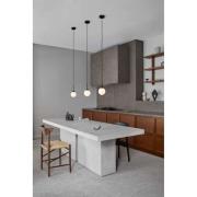 Nuura Pendelleuchte Apiales 1, Ø 12 cm, schwarz/opal