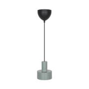 Pendelleuchte Matis, staubgrün, Ø 13 cm, Metall