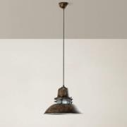 Hängeleuchte Tibet, antikbraun, Ø 34 cm, Metall, E27