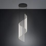 LED-Hängelampe Baxter, schwarz, Ø 37 cm, Metall, CCT dimmbar