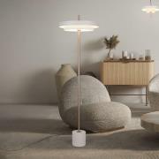 LED-Stehlampe Keaton, hellgrau, Höhe 138 cm, Metall, CCT