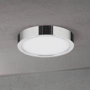 LED-Deckenlampe Disc, chromfarben, Ø 14 cm, CCT, Metall