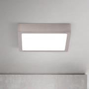 LED-Deckenlampe Disc nickelfarben satiniert, Länge 14 cm CCT