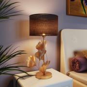 KARE Tischleuchte Flores, schwarz/gold, Metall, 62 cm, E27