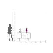 KARE Tischleuchte Animal Rabbit, lila/graffiti, 50 cm, E14