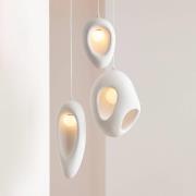 KARE Hängeleuchte Soul Dining, weiß, Gips, 53 cm, G9