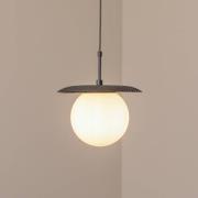 Hängeleuchte Anemon, schwarz, Glas, Ø 30 cm, E27