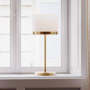 By Rydens Tischleuchte Marcel, messing/weiß, Höhe 55 cm