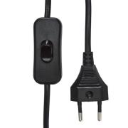 PR Home Wandleuchte Wien, schwarz, Höhe 22 cm, GU10, Stecker