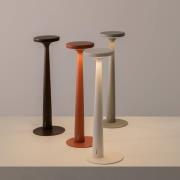 Karman LED-Akku-Tischleuchte Papiria, rot matt, CCT