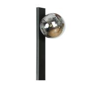 Wandleuchte Rumba, schwarz/rauchgrau, Glas/Metall Höhe 40 cm