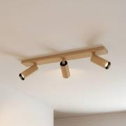 Arcchio Deckenstrahler Brinja Slim, braun, 3-flg., GU10 MR11