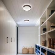 LED-Wandleuchte Iside, braun, Metall, Ø 35 cm, IP40