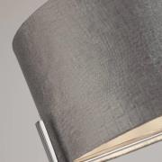 Deckenleuchte Kyran, grau, Metall, Samt, Ø 40 cm, E27