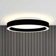 LED-Deckenlampe Ringlux, schwarz, Ø 40 cm, Metall, 2.700 K