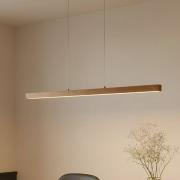 Lucande LED-Hängeleuchte Nihalo, Holz, 122 cm, dimmbar, CCT