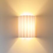 Wandleuchte Aria, weiß, Microfaser, E27