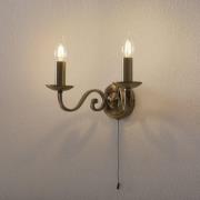 Wandleuchte Richmond, zweiflammig mit Zugschalter