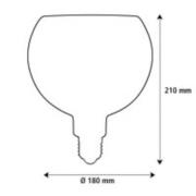 SEGULA LED Floating Filo schwarz G180 E27 5W 2.200 K dimmbar