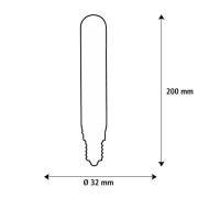 SEGULA LED Elegant Line E27 5W Tube 2.700 K Filament dimmbar