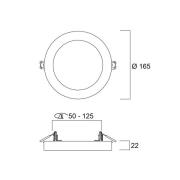 LED-Deckenleuchte START 5in1, weiß, Ø 17 cm, CCT, dimmbar
